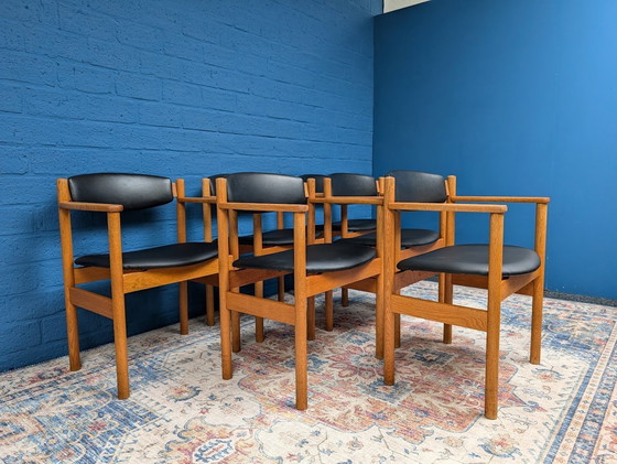 Image 1 of 6X Deens Design Stoelen, Jørgen Bækmark, Fdb Møbler