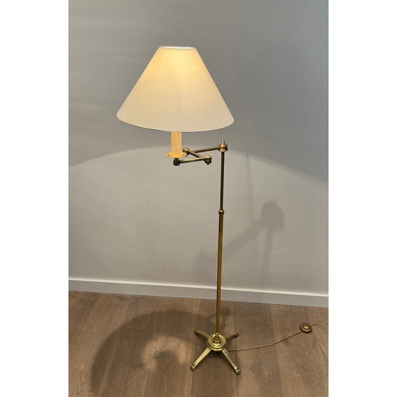 Image 1 of Vintage messing leeslamp met afneembare arm, 1940