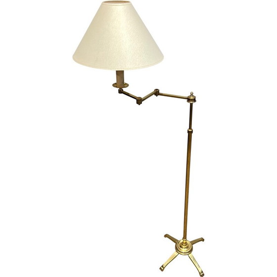 Image 1 of Vintage messing leeslamp met afneembare arm, 1940