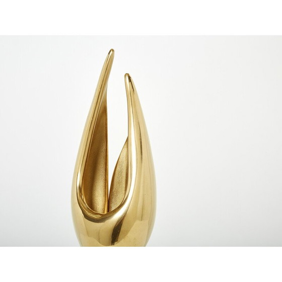 Image 1 of Vintage verguld bronzen lamp van Michel Armand, 1970