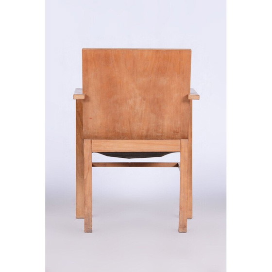 Image 1 of Vintage Art Deco kersen fauteuil door J. Halabala voor Up Zavody, Tsjecho-Slowakije 1930