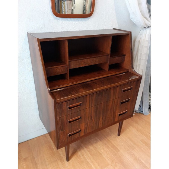 Image 1 of Vintage secretaire in rozenhout, Denemarken 1960