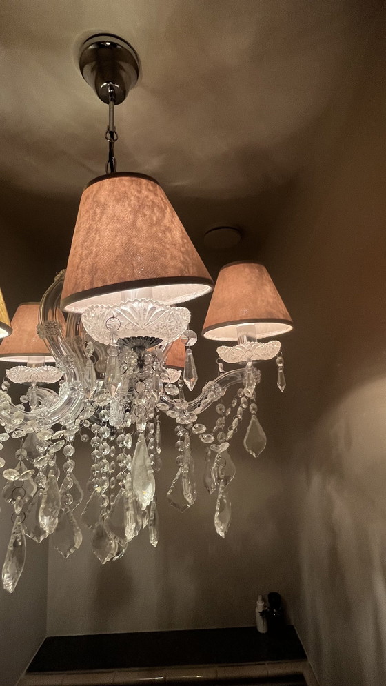 Image 1 of Kristallen Kroonluchter Met 5 Lichtpunten