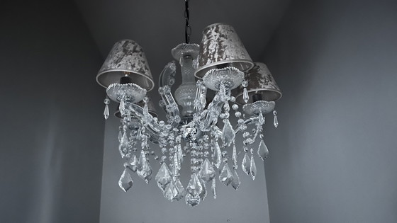 Image 1 of Kristallen Kroonluchter Met 5 Lichtpunten