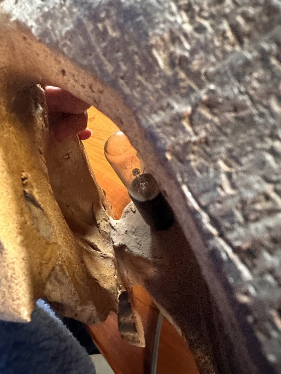 Image 1 of Vintage keramiek lamp zeepaard brutalist