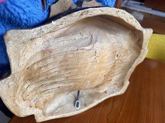 Image 1 of Vintage keramiek lamp zeepaard brutalist