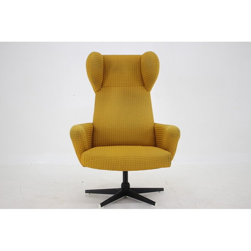 Vintage draaibare fauteuil, Tsjecho-Slowakije 1970