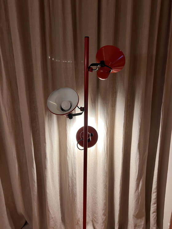 Image 1 of Vintage Jaren 70 Vloer Staande Lamp Met Drie Spots