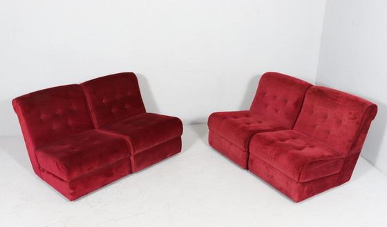 Image 1 of Space Age modulaire sofa-elementen/modulaire sofa, Duitsland, jaren 1970