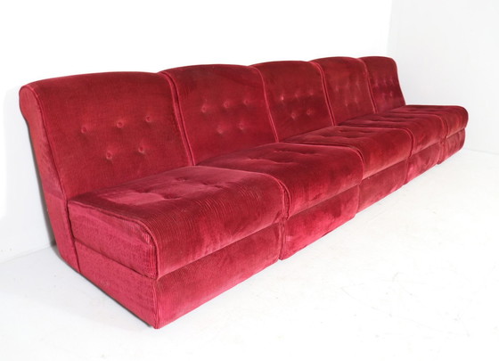 Image 1 of Space Age modulaire sofa-elementen/modulaire sofa, Duitsland, jaren 1970