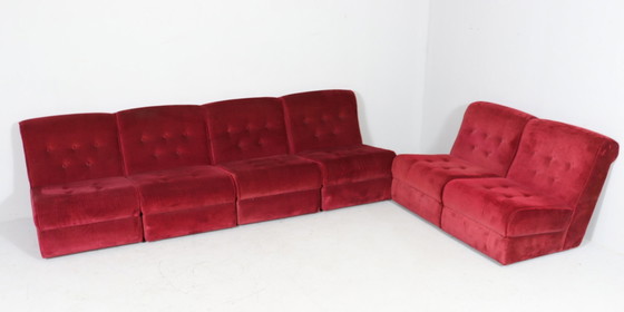 Image 1 of Space Age modulaire sofa-elementen/modulaire sofa, Duitsland, jaren 1970