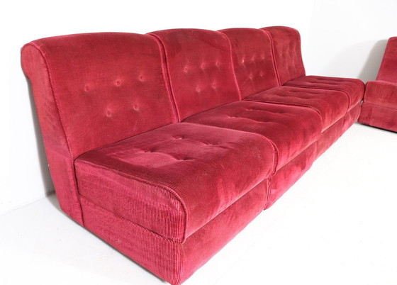 Image 1 of Space Age modulaire sofa-elementen/modulaire sofa, Duitsland, jaren 1970