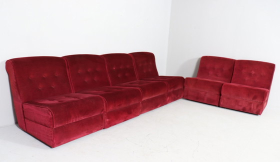 Image 1 of Space Age modulaire sofa-elementen/modulaire sofa, Duitsland, jaren 1970