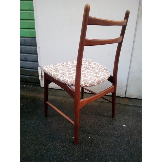 Image 1 of Set van 6 vintage Deense eetkamerstoelen