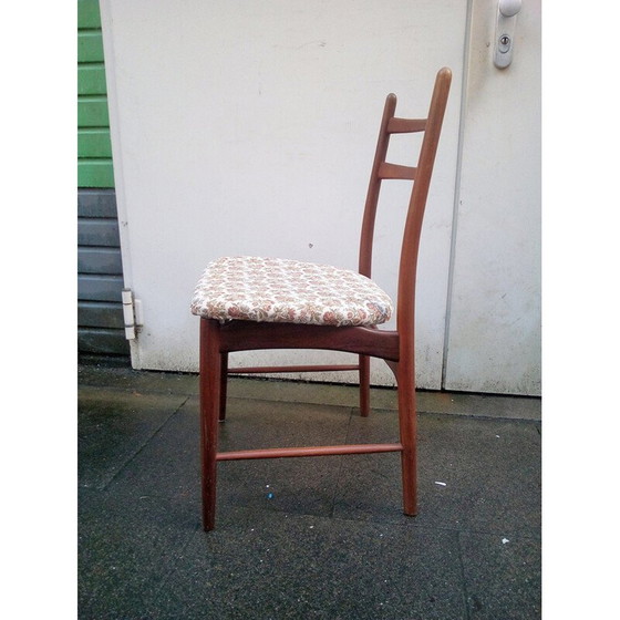 Image 1 of Set van 6 vintage Deense eetkamerstoelen