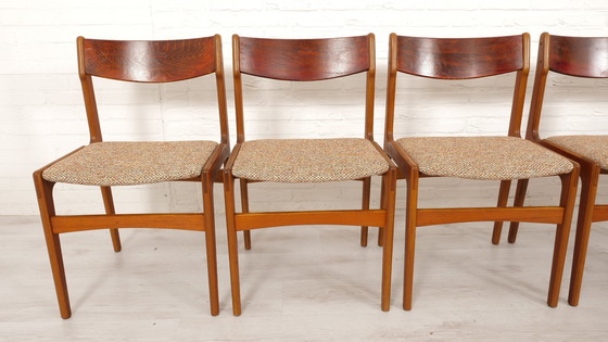 Image 1 of Set Van 6 Eetkamerstoelen | Vintage | Opnieuw Gestoffeerd