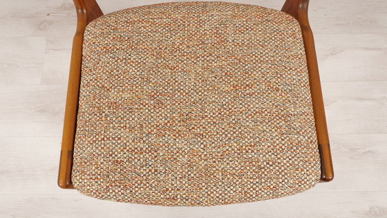 Image 1 of Set Van 6 Eetkamerstoelen | Vintage | Opnieuw Gestoffeerd