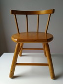 Vintage houten kinderstoel van Dijk Toys