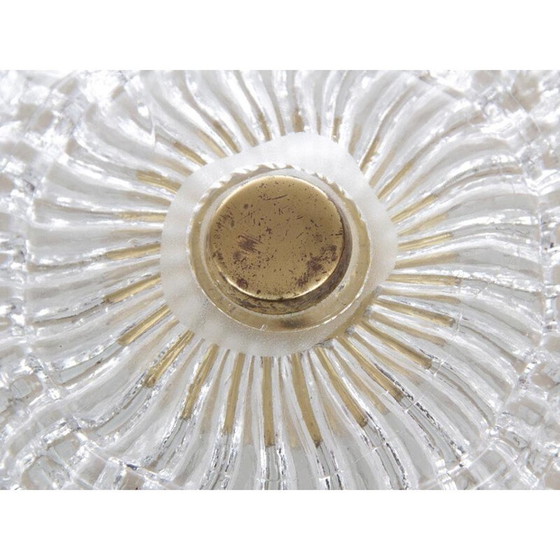 Image 1 of Vintage Scandinavische kristallen plafondlamp door Carl Fagerlund voor Orrefors, 1960