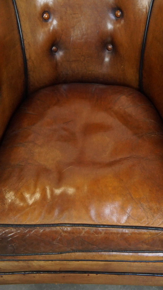 Image 1 of Schapenleren Clubfauteuil