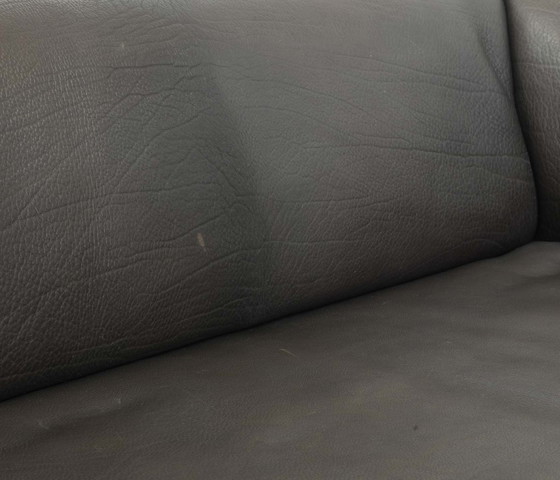 Image 1 of Stoere De Sede Ds47 Uitschuifbare Bruine Zadelleer Loveseat Sofa. Zwitserland, 1970S.