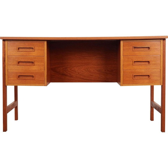 Image 1 of Teakhouten bureau, Deens ontwerp, jaren 1970, productie: Denemarken