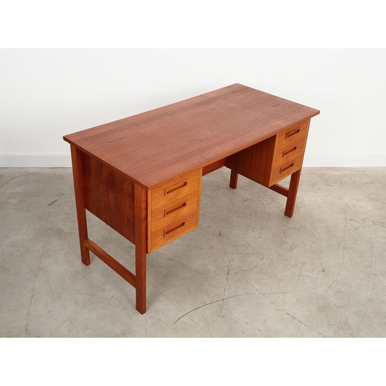 Image 1 of Teakhouten bureau, Deens ontwerp, jaren 1970, productie: Denemarken