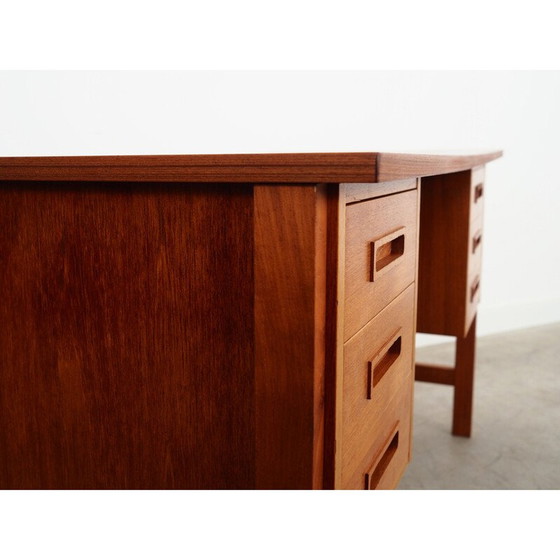 Image 1 of Teakhouten bureau, Deens ontwerp, jaren 1970, productie: Denemarken