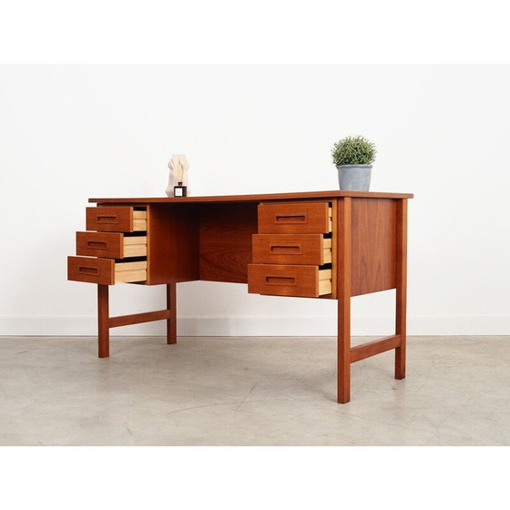 Image 1 of Teakhouten bureau, Deens ontwerp, jaren 1970, productie: Denemarken