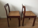 2x Vintage stoelen