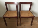 2x Vintage stoelen