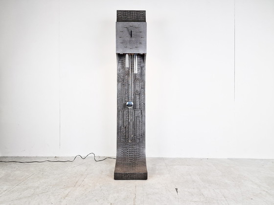 Image 1 of Vintage brutalistische staande klok