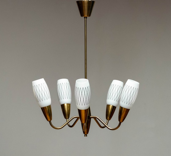 Image 1 of Vintage hanglamp / kroonluchter