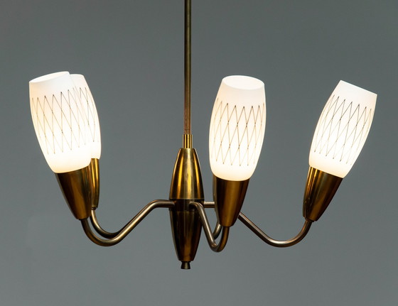 Image 1 of Vintage hanglamp / kroonluchter