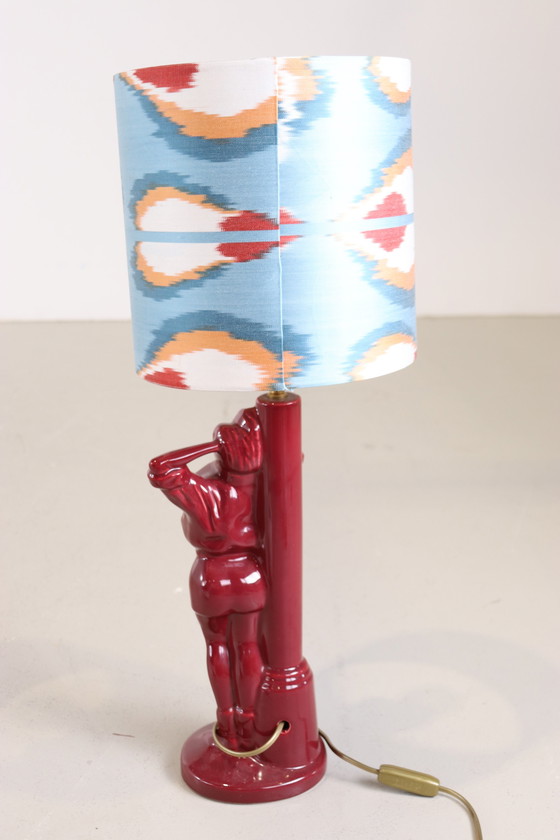 Image 1 of Vintage dameslamp in bordeauxrood