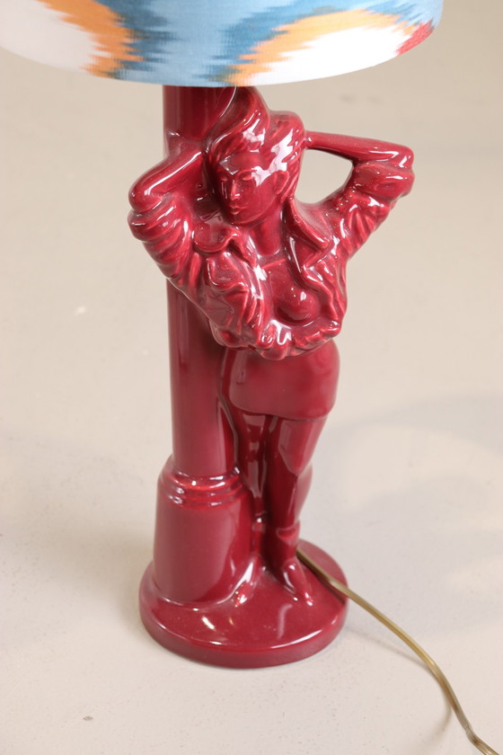 Image 1 of Vintage dameslamp in bordeauxrood