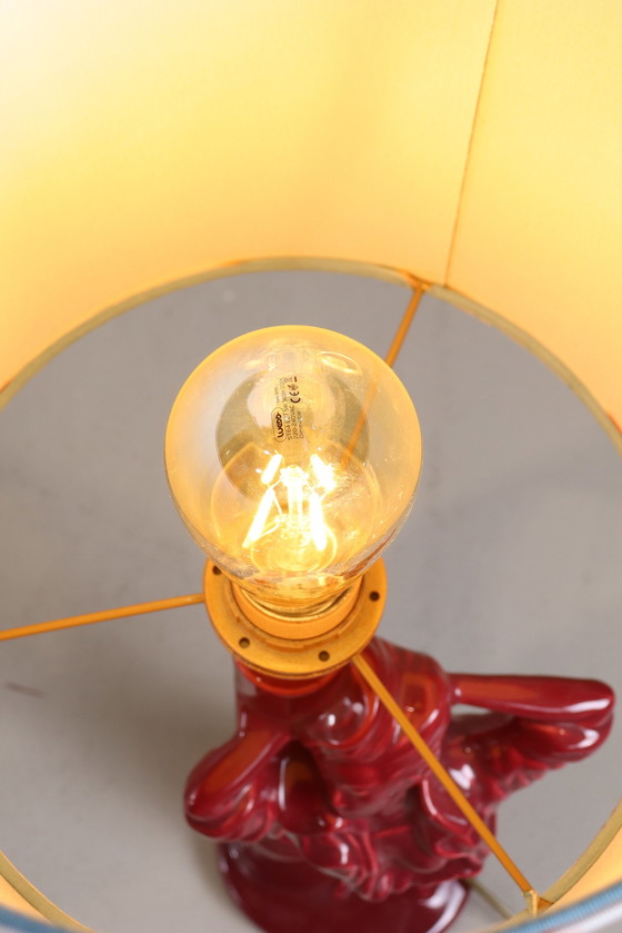 Image 1 of Vintage dameslamp in bordeauxrood