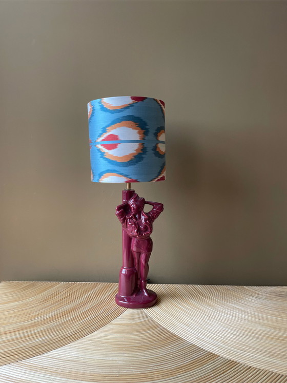 Image 1 of Vintage dameslamp in bordeauxrood