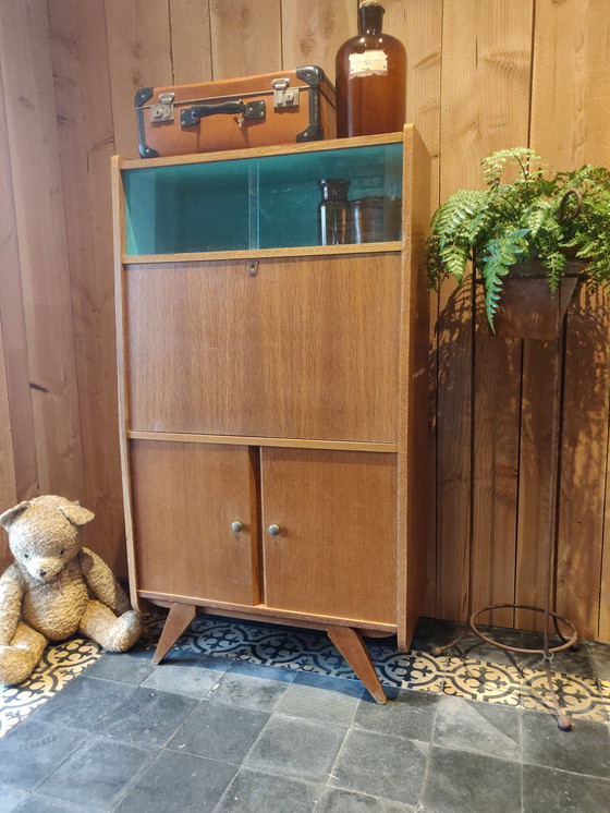 Image 1 of Vintage secretaire/klepkast
