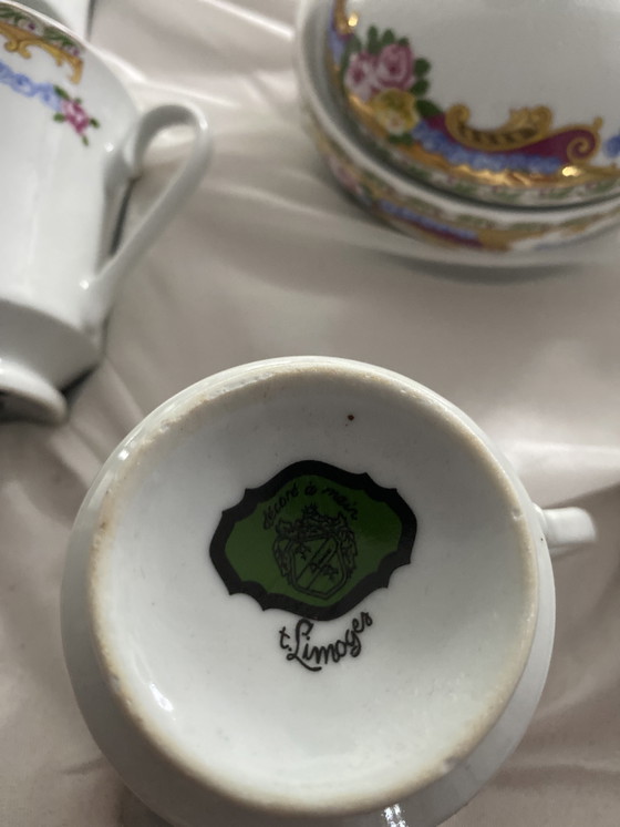 Image 1 of Limoges koffieset 14-delig