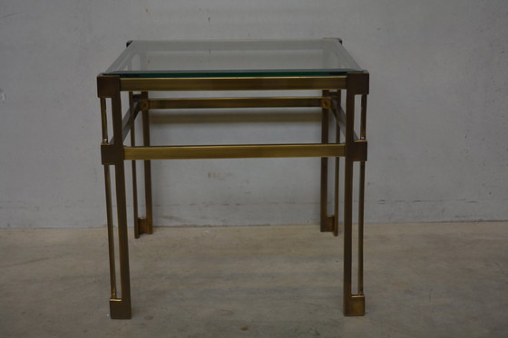 Image 1 of 2x Vintage Bronze / Messing bijzettafels