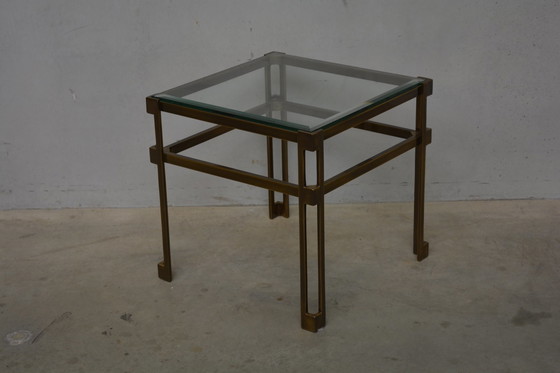 Image 1 of 2x Vintage Bronze / Messing bijzettafels