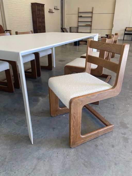 6x Casala Cantilever eetkamerstoelen