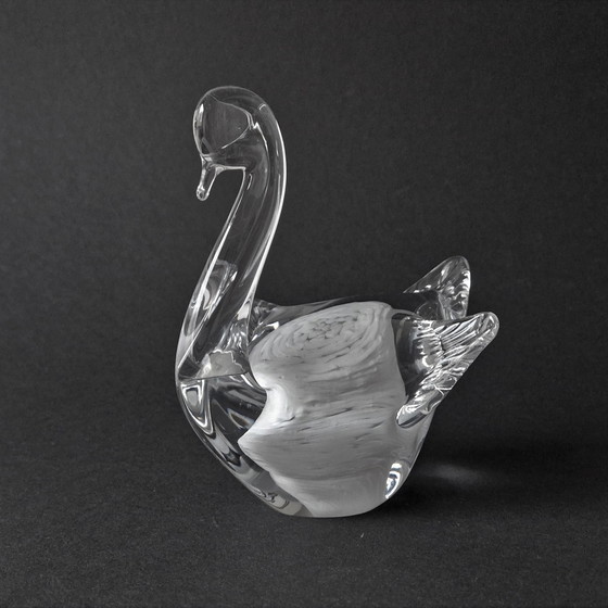 Image 1 of Hovmantorp (Sweden) - Glassculptuur zwaan