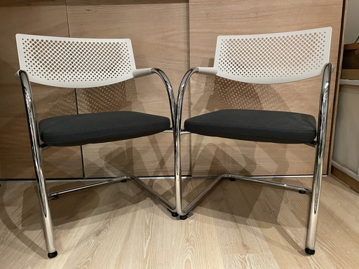 2x Vitra stoel Visavis by Antonio Citterio