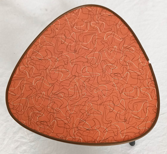 Image 1 of Vintage plantentafel met boemerang motief