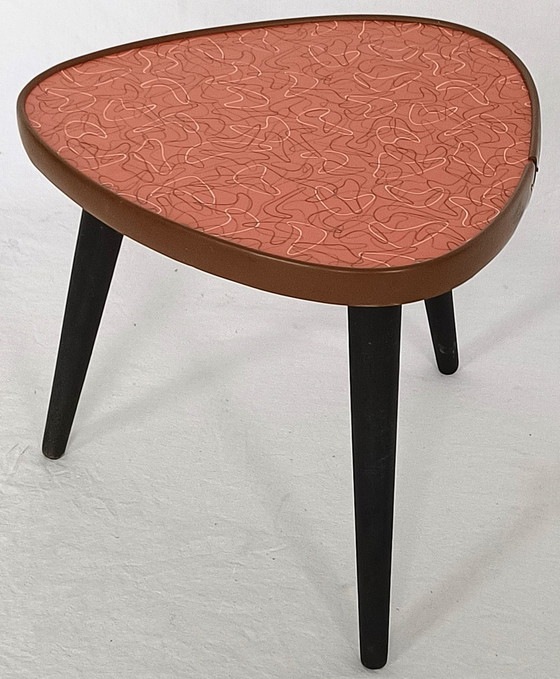 Image 1 of Vintage plantentafel met boemerang motief