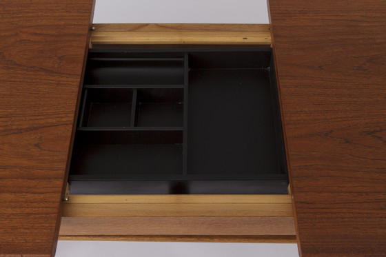 Image 1 of Deense uitschuifbare salontafel van teakhout