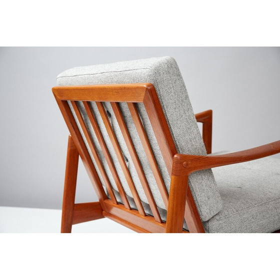 Image 1 of Vintage Candidate fauteuil en Siesta kruk van Ib Kofod-Larsen