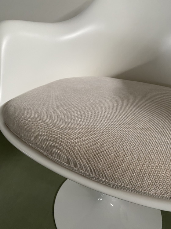 Image 1 of 2x Vervangend Kussen Tulip Armchair - Creme kleur